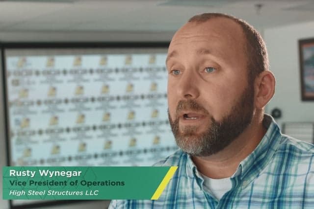 Rusty Wynegar responds to an off-camera interviewer